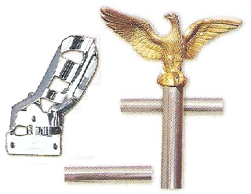 Metal Pole Kit with eagle and bracket