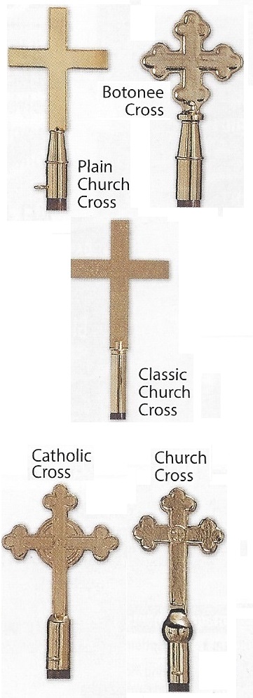 Crosses ,Plain, Botonee, Classic, Catholic, Top ornament for flagpole
