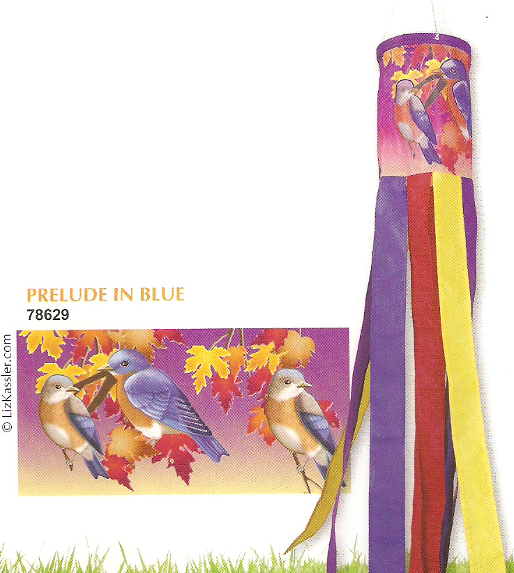 Prelude in Blue Brilliance Windsock