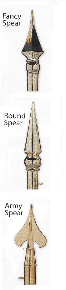 Spears Round, Army, Top ornament for flagpole